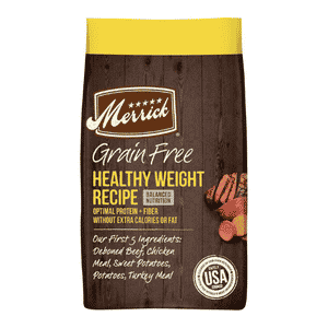 Merrick senior healthy weight dog food
